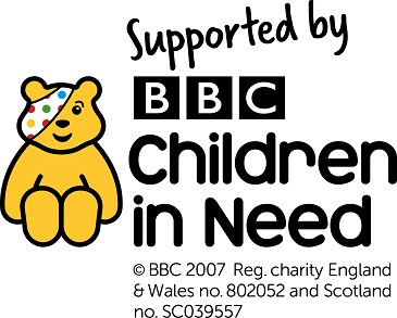Image of Pudsey bear and Children in Need logo